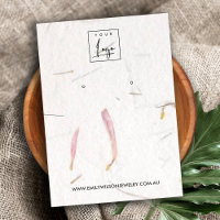 PETAL HANDMADE PAPER NECKLACE EARRING DISPLAY