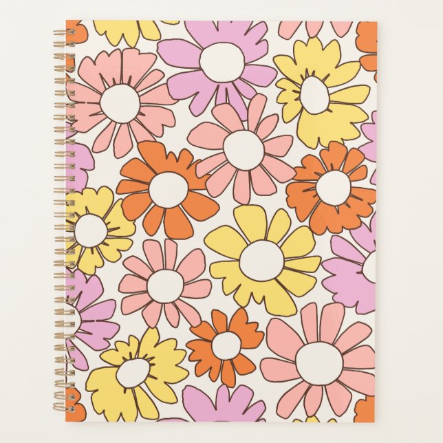 Petal Jubilee Soft Retro Citrus Planner (Front)