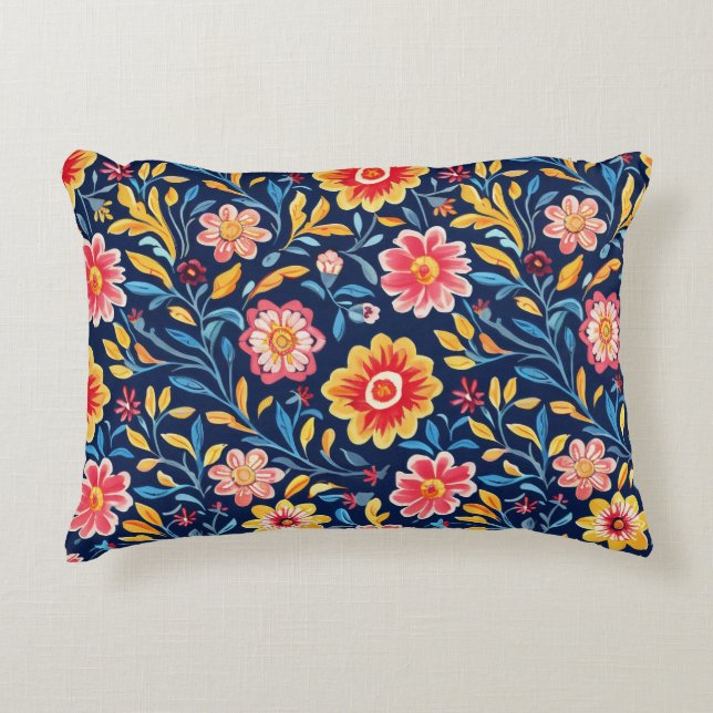 Petal Kissed Morning Accent Pillow (Front)