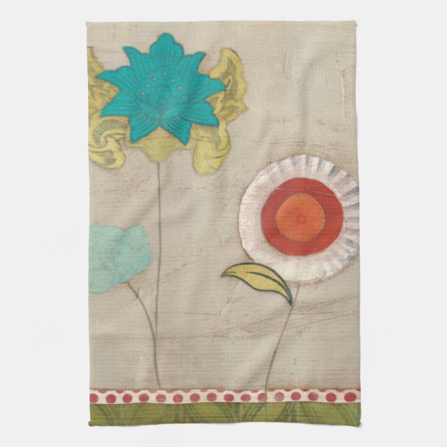 Petal Patterns I Kitchen Towel (Vertical)