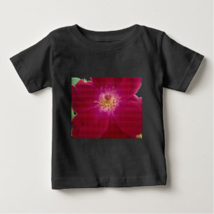 Petal Perfection: Chequered Rose Petal Pattern Art Baby T-Shirt