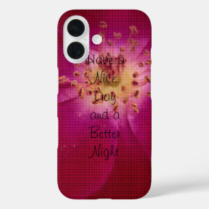 Petal Perfection: Chequered Rose Petal Pattern Art iPhone 16 Case