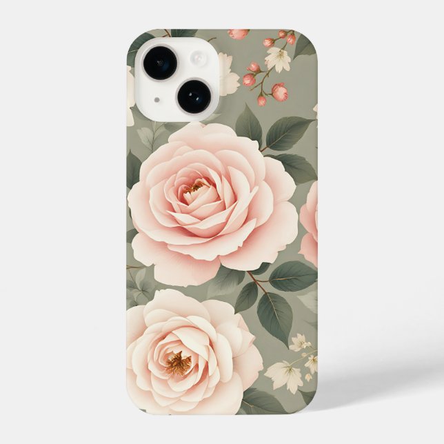Petal Perfection: Vibrant Floral Phone Case (Back)