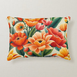 Petal Pop Bloom Vibe Accent Pillow