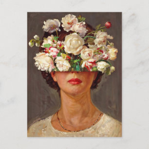 Petal Pout "Florence" Art & Floral Society  Holiday Postcard