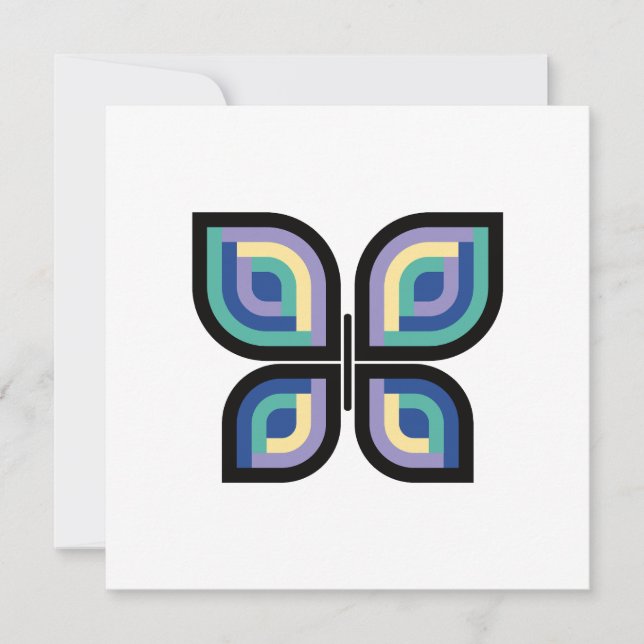 Petal Prism Butterfly Card (Front)
