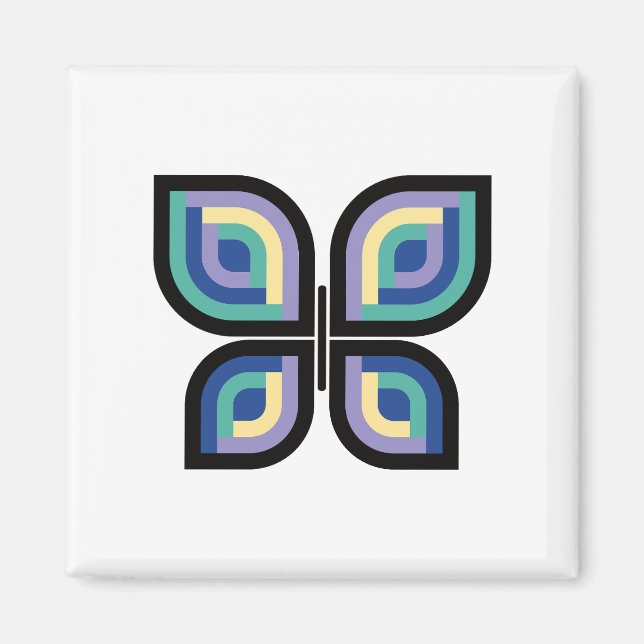 Petal Prism Butterfly Magnet (Front)