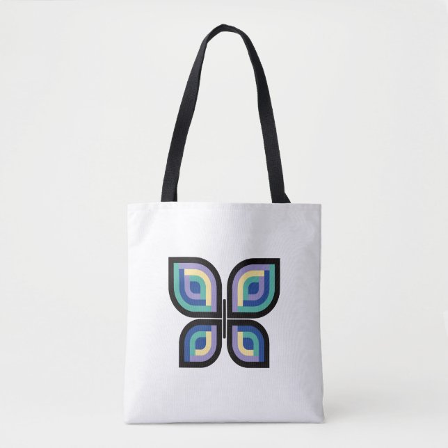 Petal Prism Butterfly Tote Bag (Front)