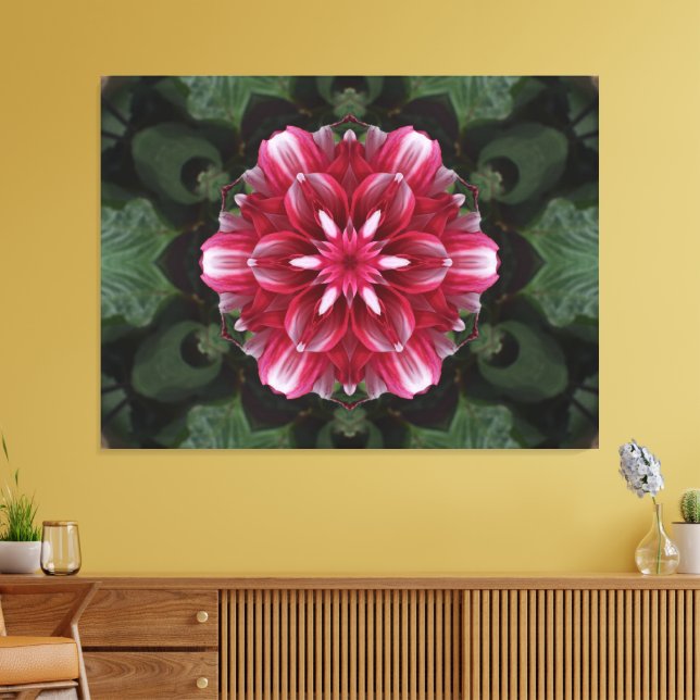 Petal Symphony Canvas Print (Insitu(LivingRoom))