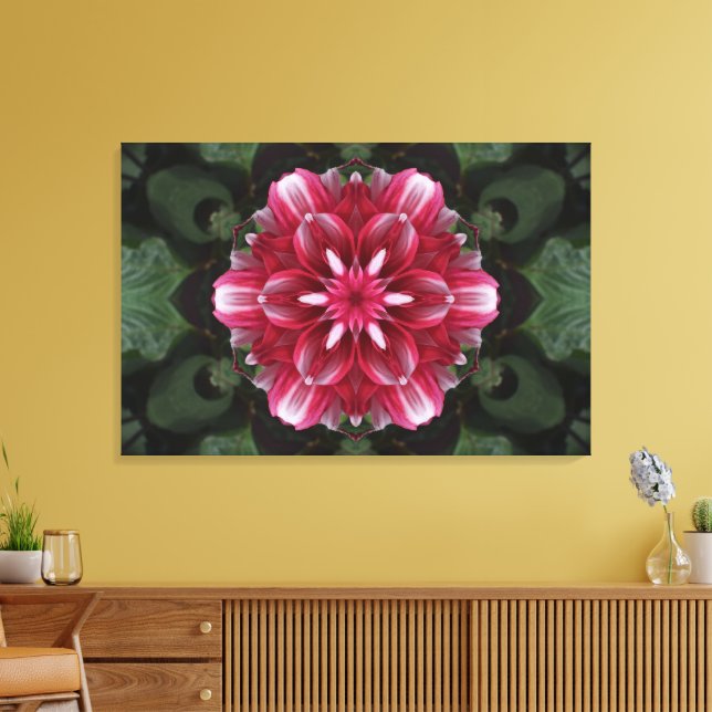 Petal Symphony Canvas Print (Insitu(LivingRoom))