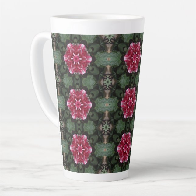 Petal Symphony Latte Mug (Left Angle)