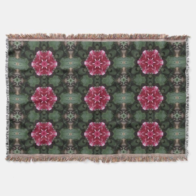 Petal Symphony Throw Blanket (Front)