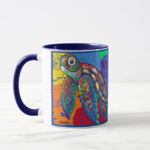Pétale la tortue de la paix Boisson Mug