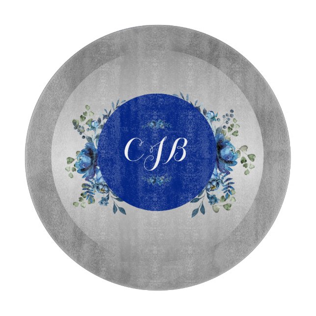 Pétales d'argent : Planche à découper de beauté fl (Devant)