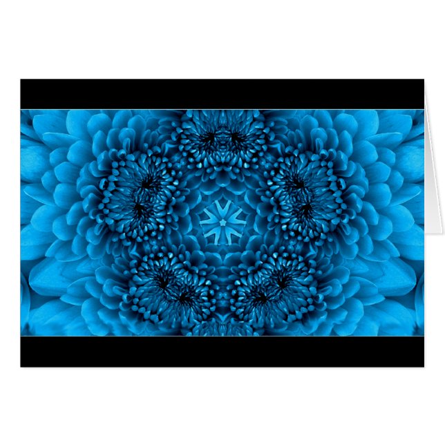 PÉTALES DE FLEURS BLEU DAHLIA (Devant horizontal)