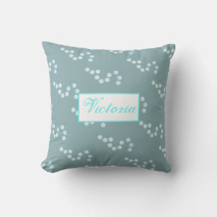 Pétales de fleurs pastel Coussin Victoria Coussin