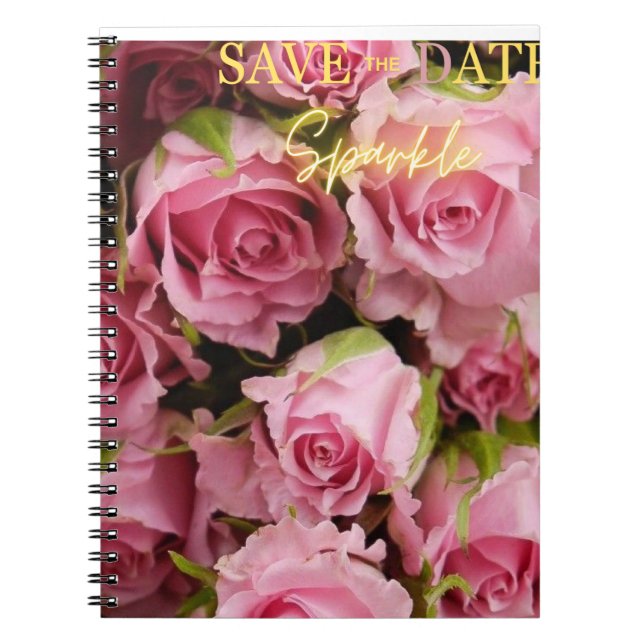 Pétales et pages : Livre de notes en spirale (Devant)