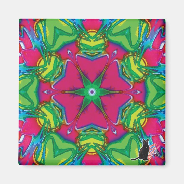 Pétales Kaleidoscope Magnet (Devant)