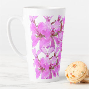 Pétales molles - Mug Latte Florale Rose