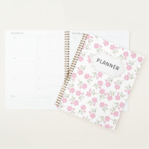 Pétales Pastel Planner - Conception minimale et él