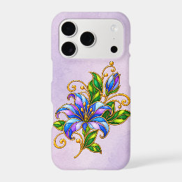 Pétales peintes en violet