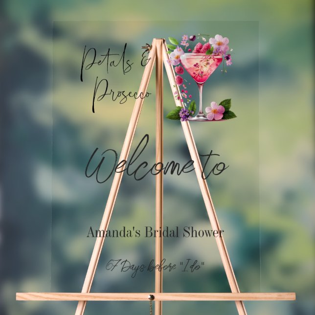 Pétales & Procuco Fête des mariées Florale Bienven (Neutre)
