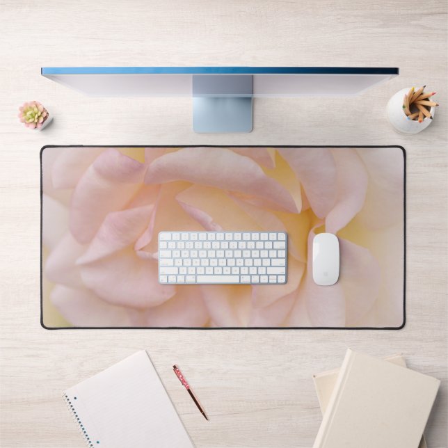 Pétales Rose Vive Bureau d'Art Pad Mat (Bureau 1)