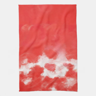 Pétales Roses Rouges Peinture Art 2 - Serviette de