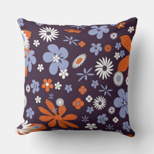 Petalicious Fiesta Throw Pillow