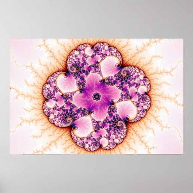 Petallic - Fractal Art Poster (Front)