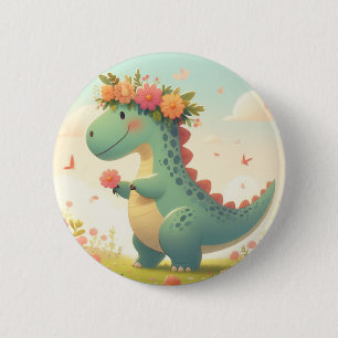 Petalosaurus (A New Breed of Dinosaur) 2 Inch Round Button
