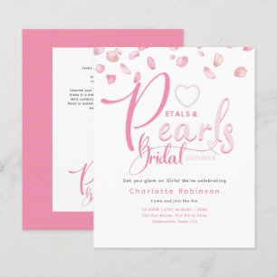 PETALS AND PEARLS Pink Glam Chic Bridal Shower