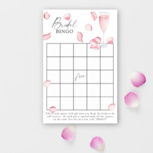 petals and prosecco - Bridal shower bingo game