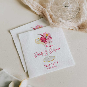 Petals and Prosecco Garden Bridal Napkin