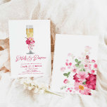 Petals and Prosecco Pink Floral Bridal Shower Invitation<br><div class="desc">🥂 to our Petals and Prosecco invitations that will set the tone for your fabulous bridal shower celebration. With gorgeous pink and berry flowers,  these invites will surely be a hit. Make your party pop with these stunning invites. Matching items in our store Cava Party Design.</div>