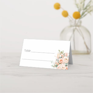 Petals And Prosecco Wedding Table  Place Card