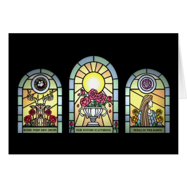 Petals card (Front Horizontal)