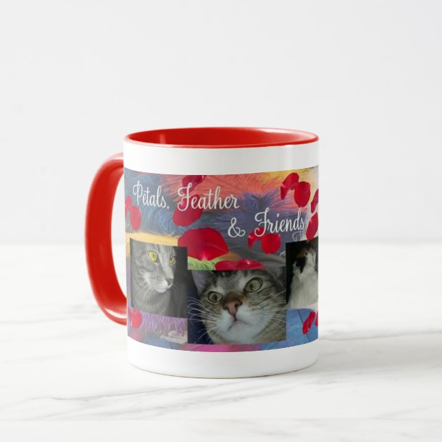 Petals Feather Corduroy and Mercedes Mug (Front Left)