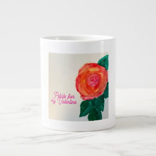 Petals For My Valentine Large Coffee Mug