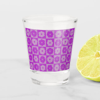 Petals In Silence 01. Floral Pattern. Shot Glass