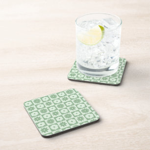 Petals In Silence 03. Floral Pattern. Coaster