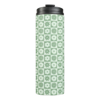 Petals In Silence 03. Floral Pattern. Thermal Tumbler