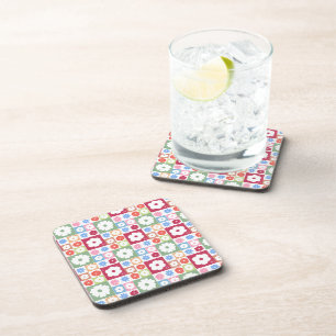 Petals In Silence 05. Floral Pattern. Coaster