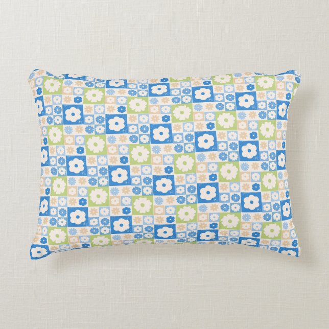 Petals In Silence 10. Floral pattern.  Accent Pillow (Front)