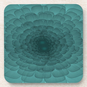 Petals in Teal Coaster