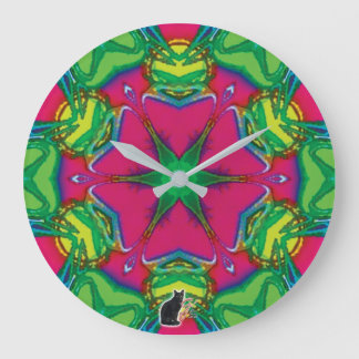 Petals Kaleidoscope Large Clock