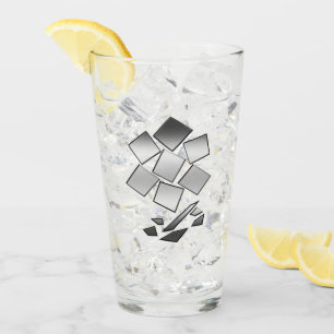 Petals of chrome glass