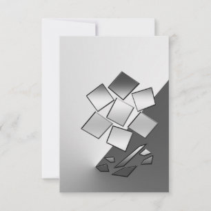 Petals of chrome thank you card