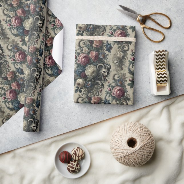 Petals of Decadence – Gothic Baroque  Wrapping Paper (Crafts)