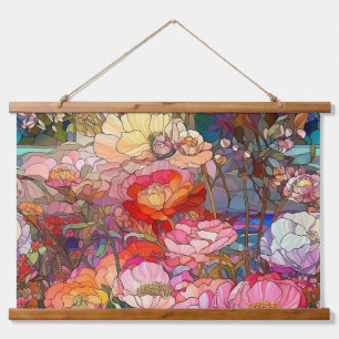 Petals Of Glass Botanical Hanging Tapestry